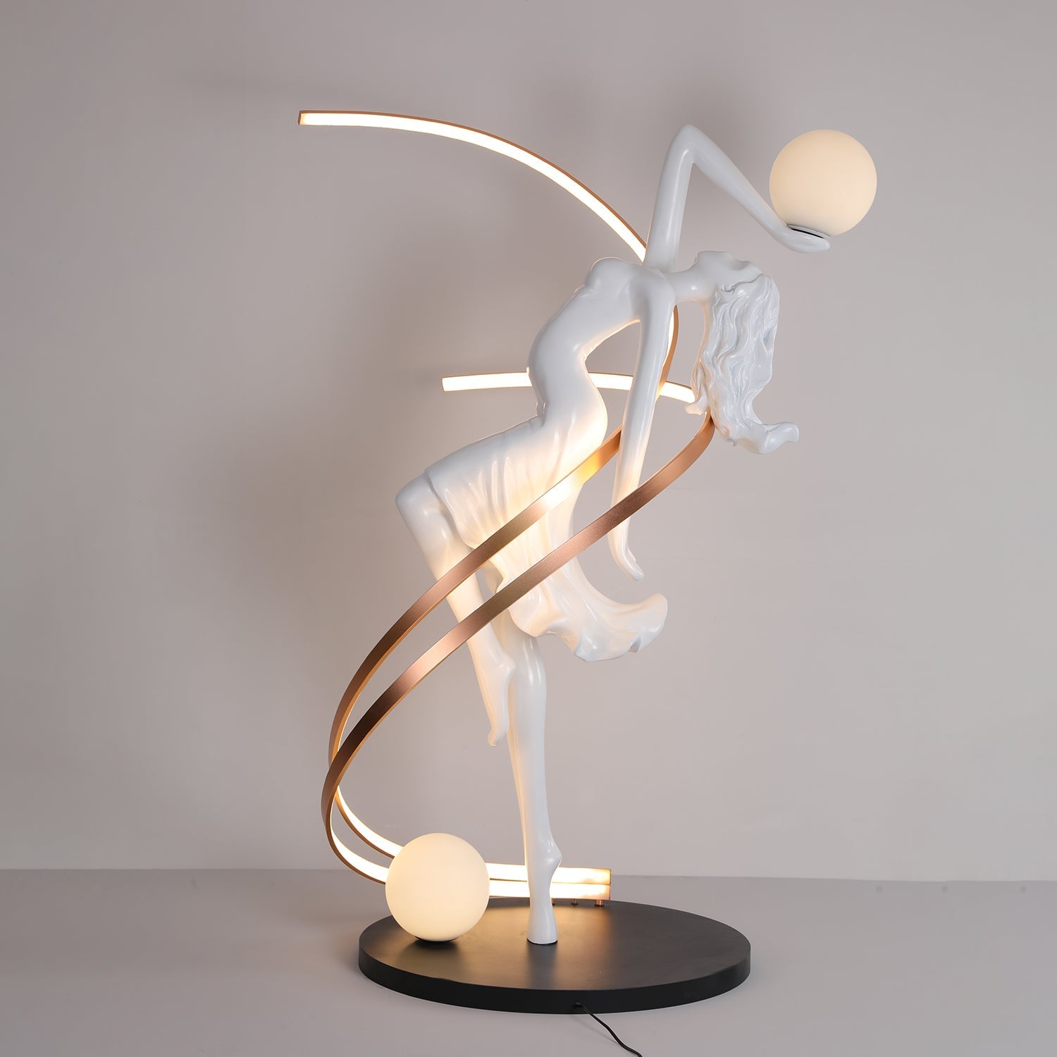 Tocor Floor Lamp Goddess Statue Elegant-Neutral Decor