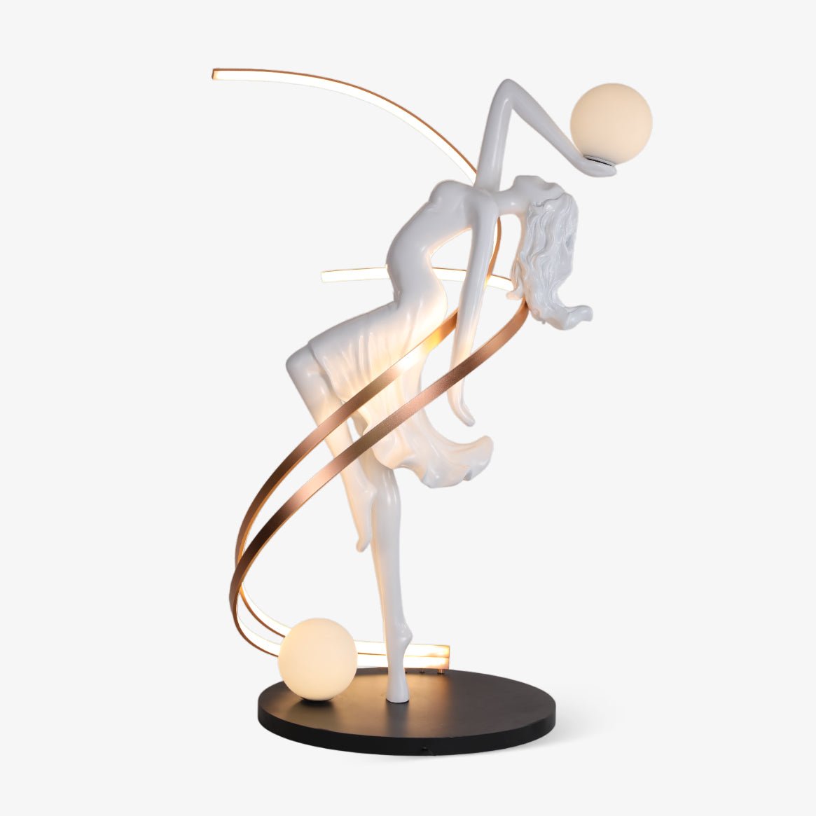 Tocor Floor Lamp Goddess Statue Elegant-Neutral Decor