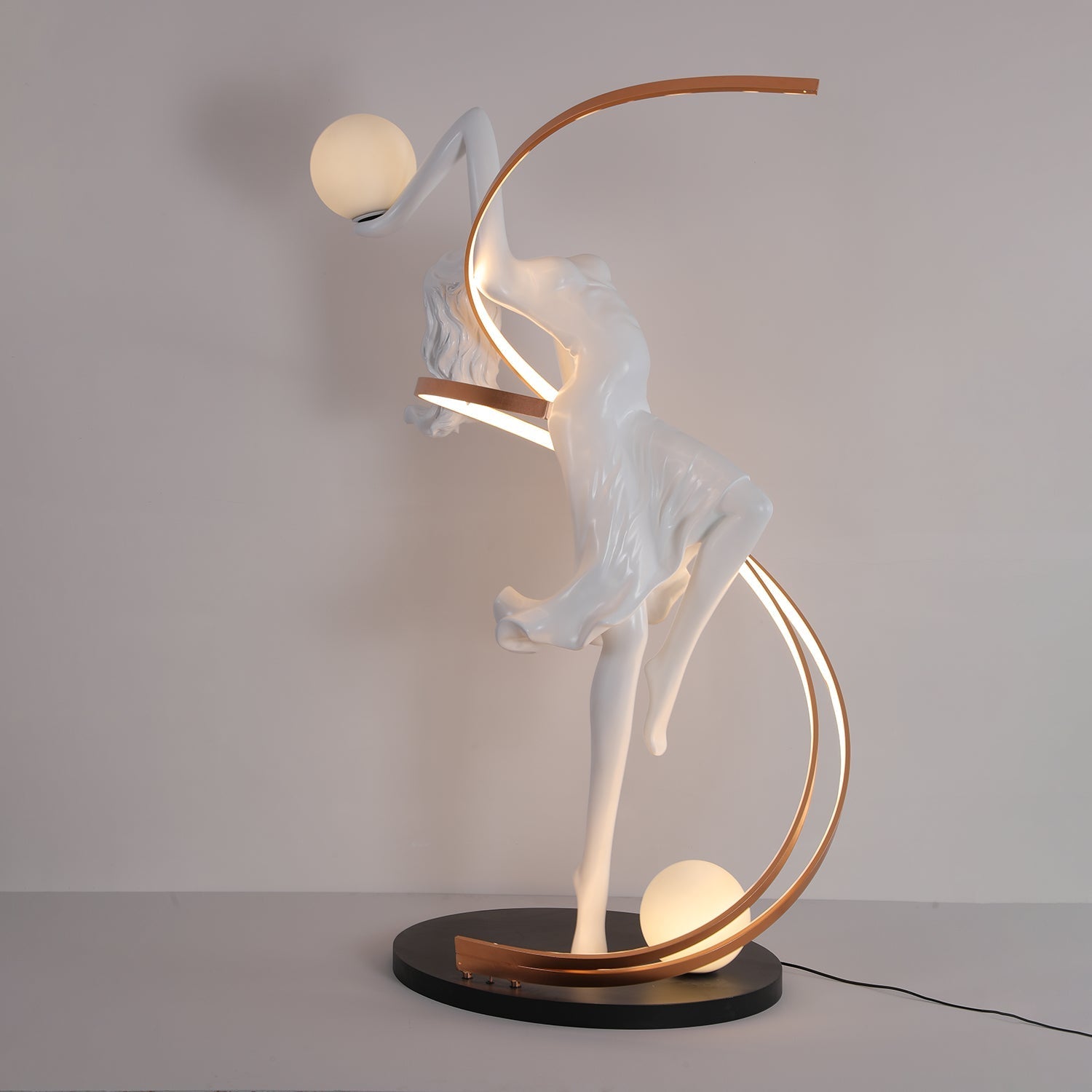 Tocor Floor Lamp Goddess Statue Elegant-Neutral Decor