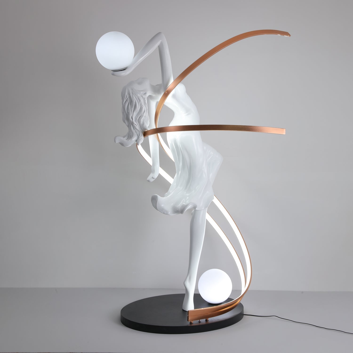 Tocor Floor Lamp Goddess Statue Elegant-Neutral Decor
