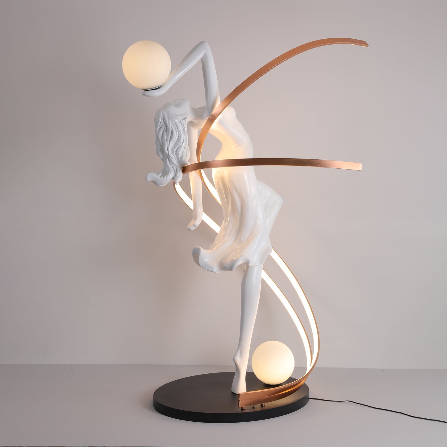 Tocor Floor Lamp Goddess Statue Elegant-Neutral Decor