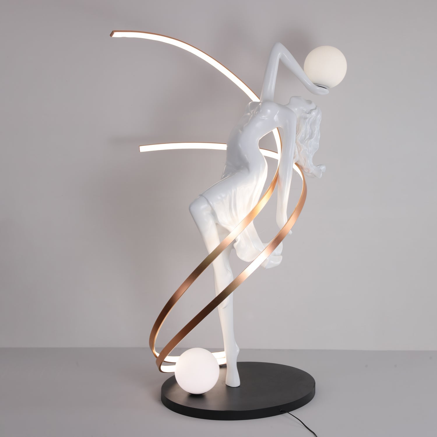 Tocor Floor Lamp Goddess Statue Elegant-Neutral Decor