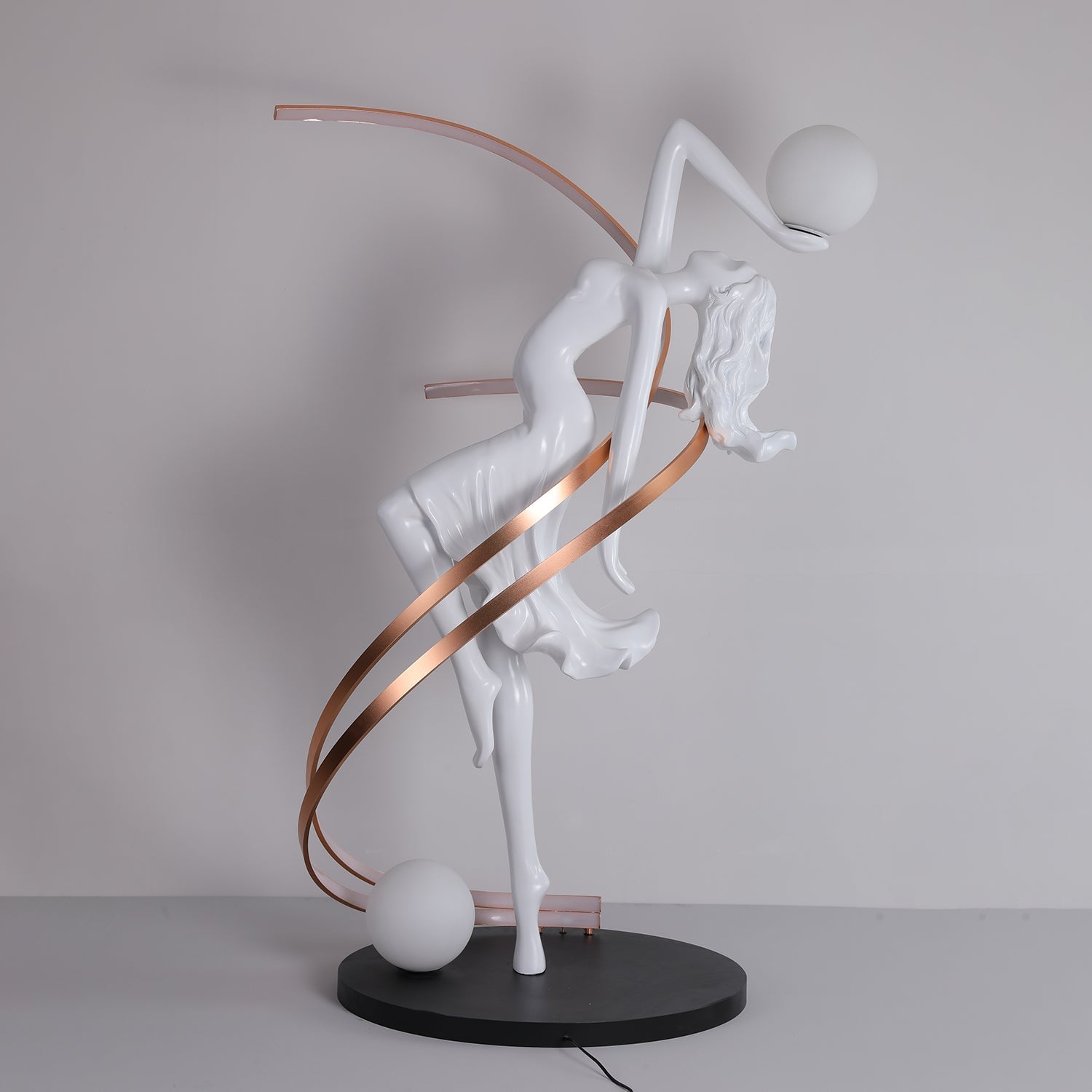 Tocor Floor Lamp Goddess Statue Elegant-Neutral Decor