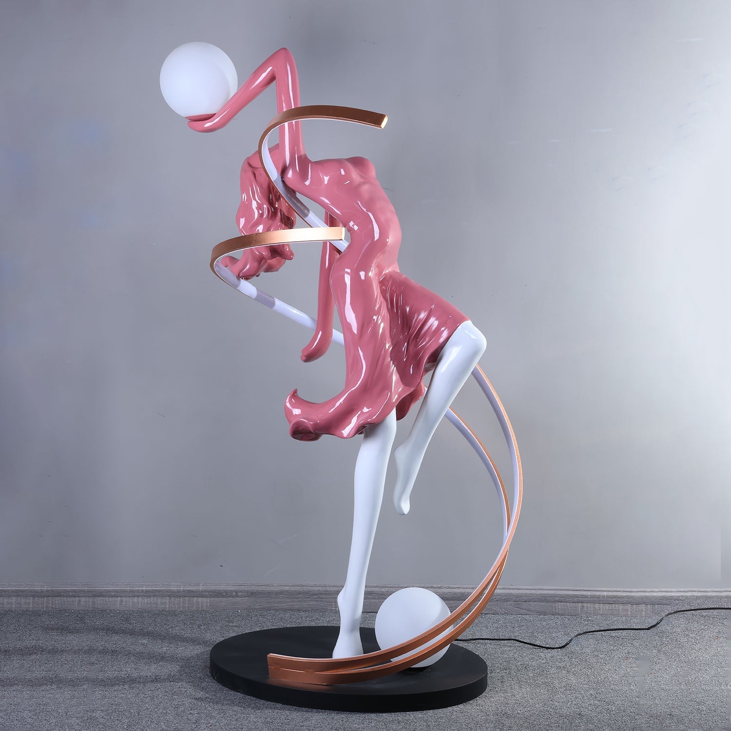 Tocor Floor Lamp Goddess Statue Elegant-Neutral Decor