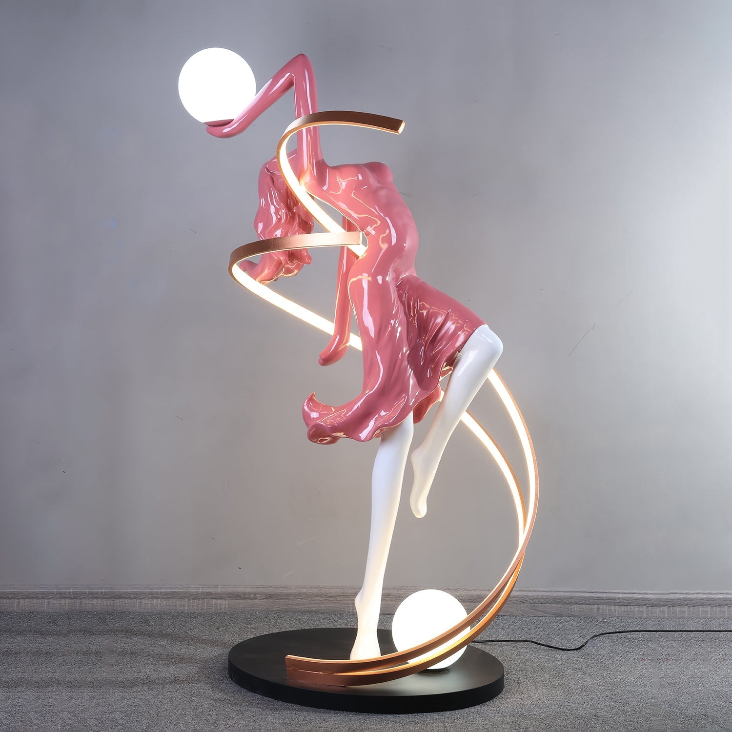 Tocor Floor Lamp Goddess Statue Elegant-Neutral Decor