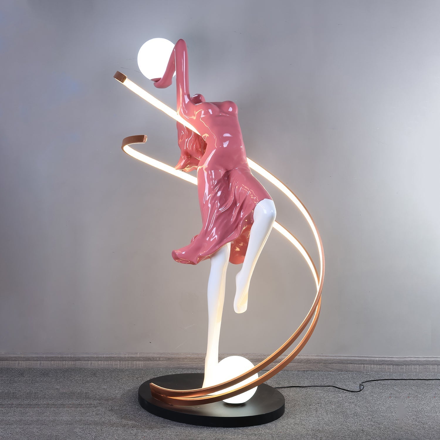 Tocor Floor Lamp Goddess Statue Elegant-Neutral Decor