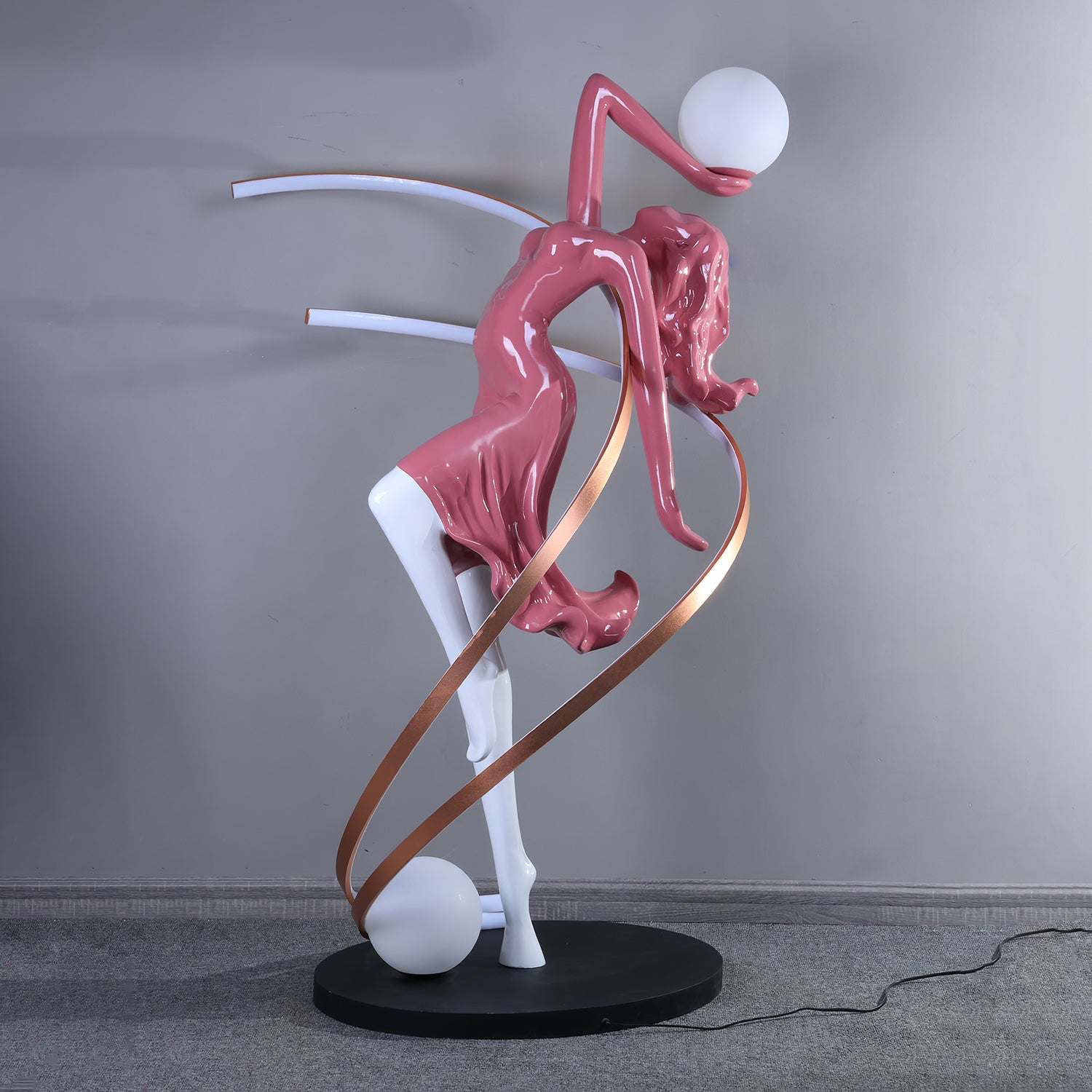 Tocor Floor Lamp Goddess Statue Elegant-Neutral Decor