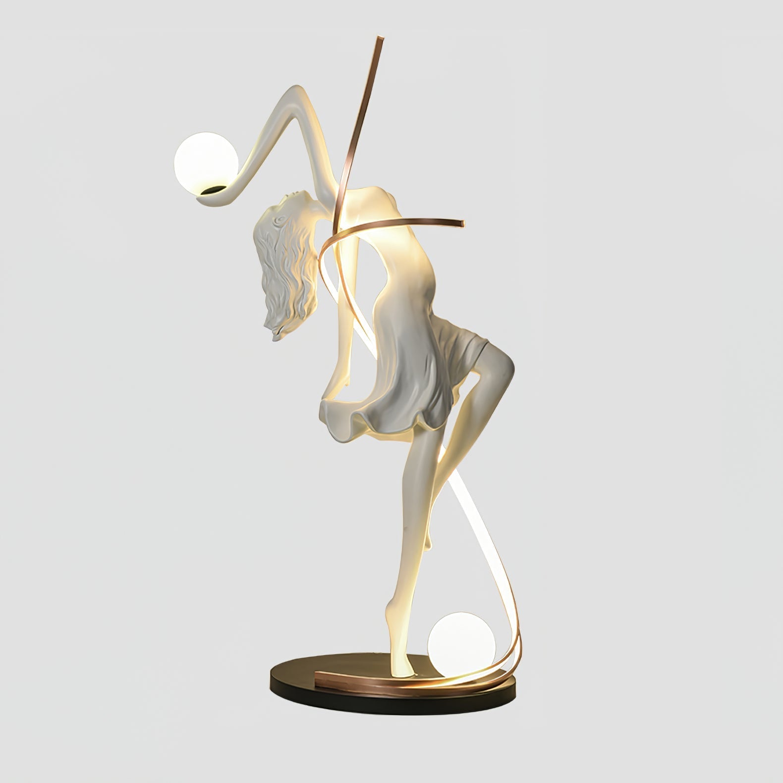 Tocor Floor Lamp Goddess Statue Elegant-Neutral Decor