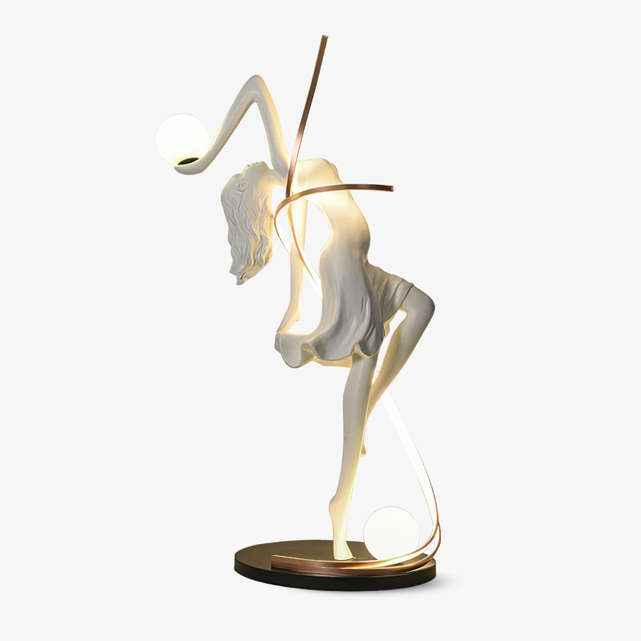Tocor Floor Lamp Goddess Statue Elegant-Neutral Decor