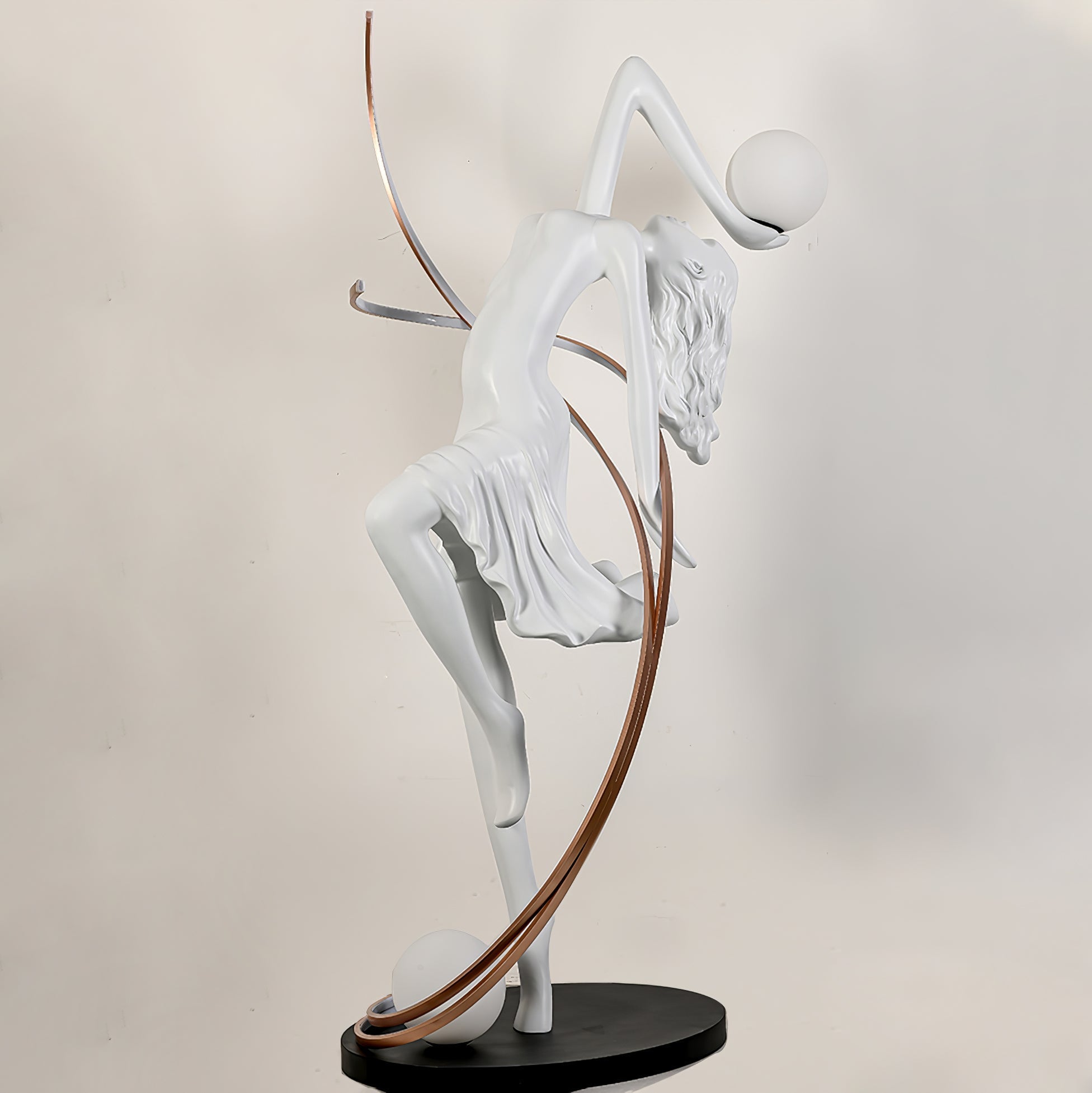Tocor Floor Lamp Goddess Statue Elegant-Neutral Decor