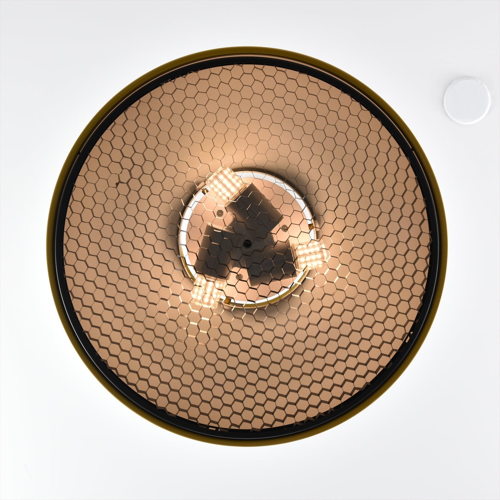A cluster of Misha Pendant Lights in various colors.