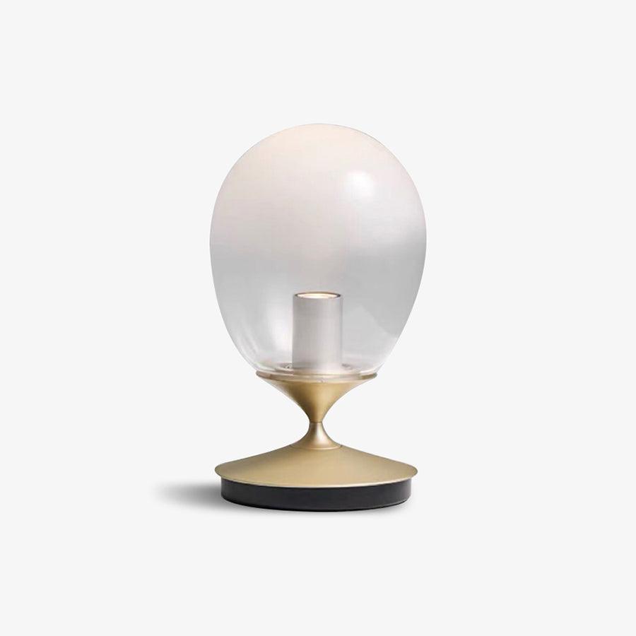 Unex Gold Glass Artistic Table Lamp-Neutral Decor