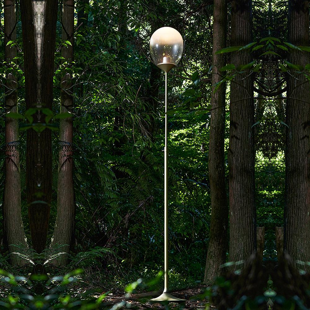 Unex Gold Glass Artistic Table Lamp-Neutral Decor