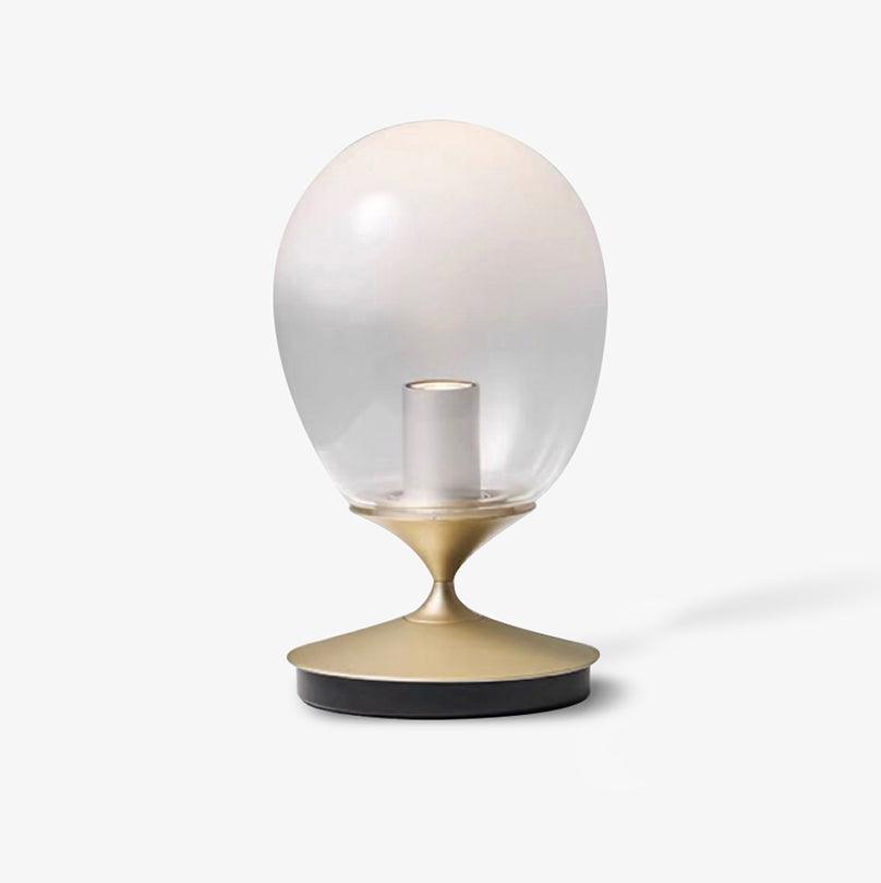 Unex Gold Glass Artistic Table Lamp-Neutral Decor