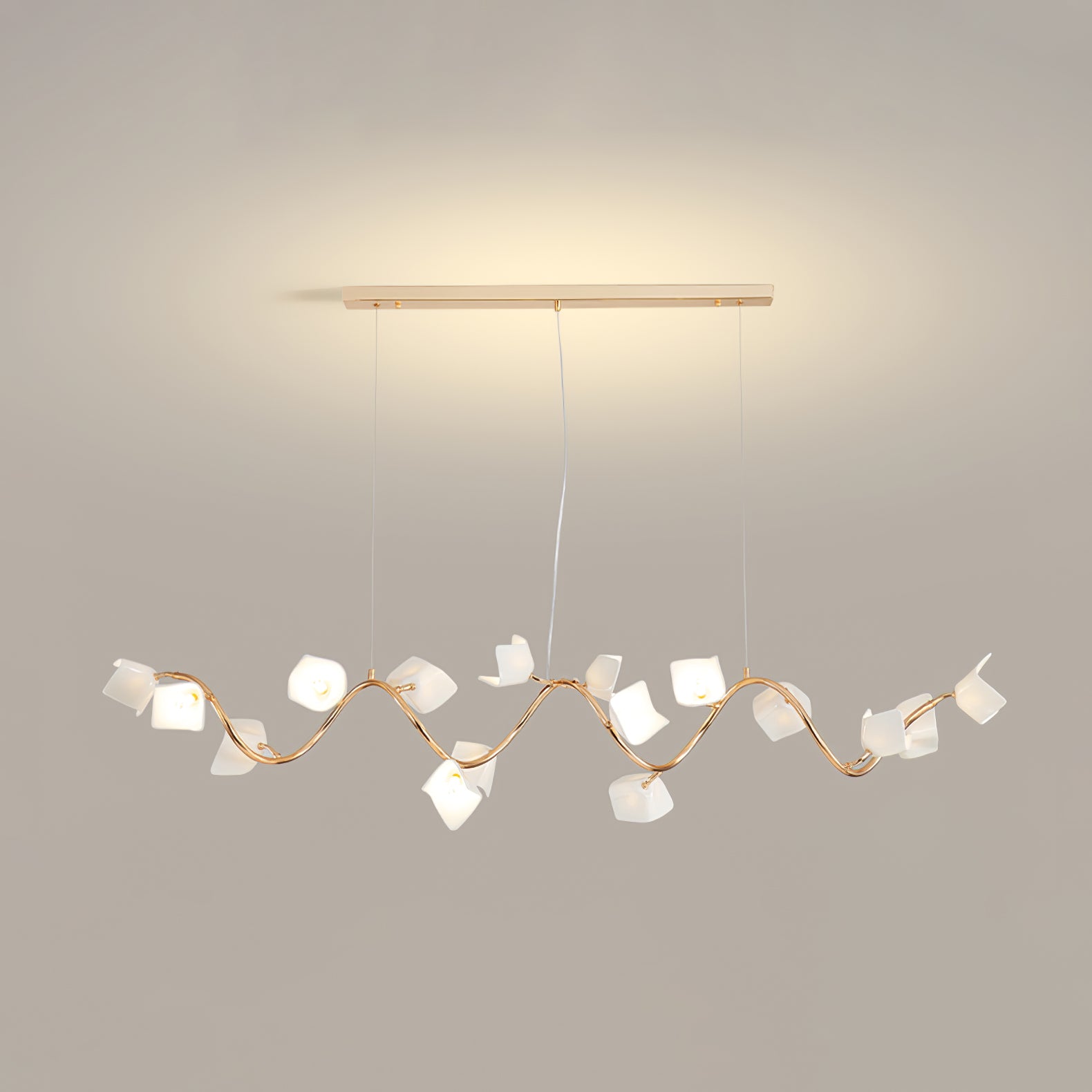 Arthearae Postmodern Luxury Flora Ceramics Chandelier-Neutral Decor