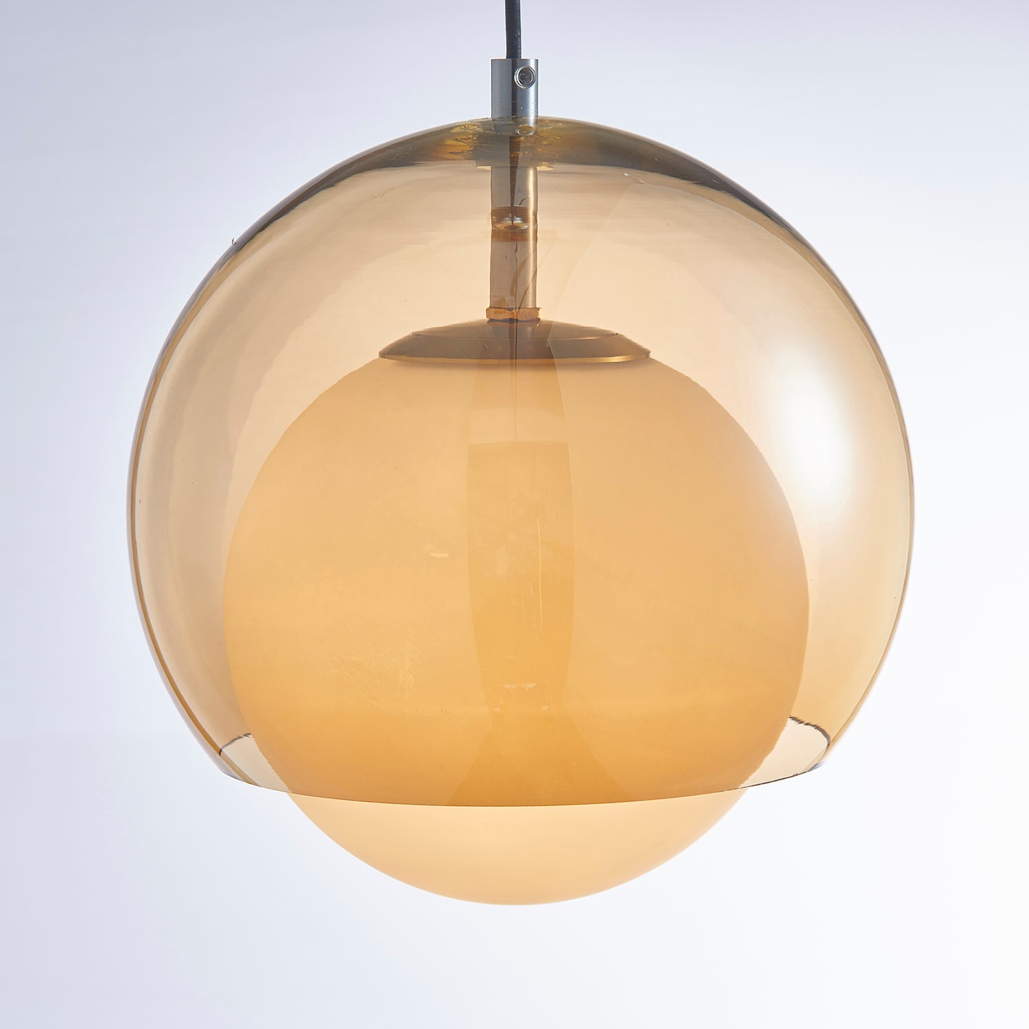 Pendant Light Double Globe Shade Glass Modern Minimalist Ambient