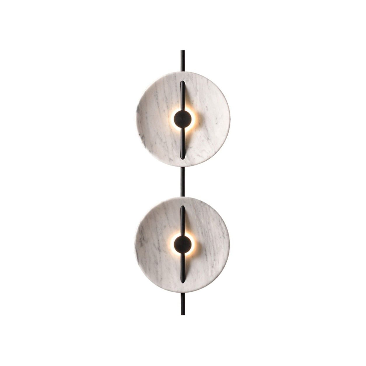 The Mito Marble Wall Lamp shown in a white finish.