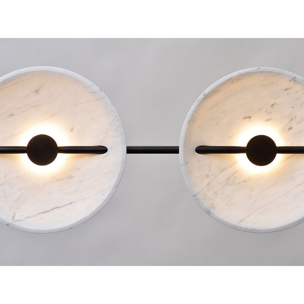 Dimensional drawing of the Mito Marble Wall Lamp with measurements.