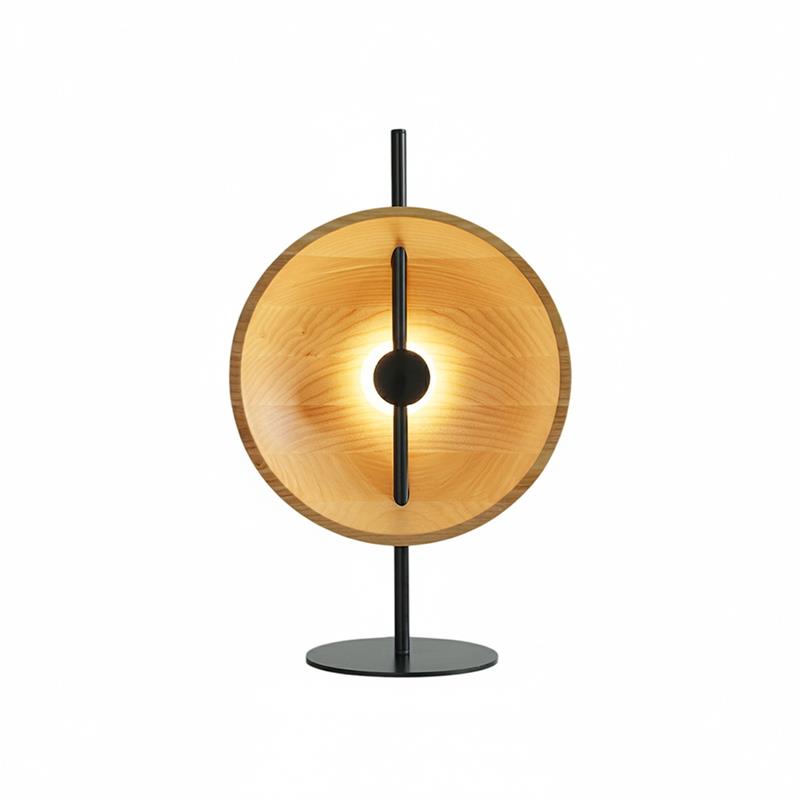 Top-down view showing the circular design of the Mito Table Lamp's shade.