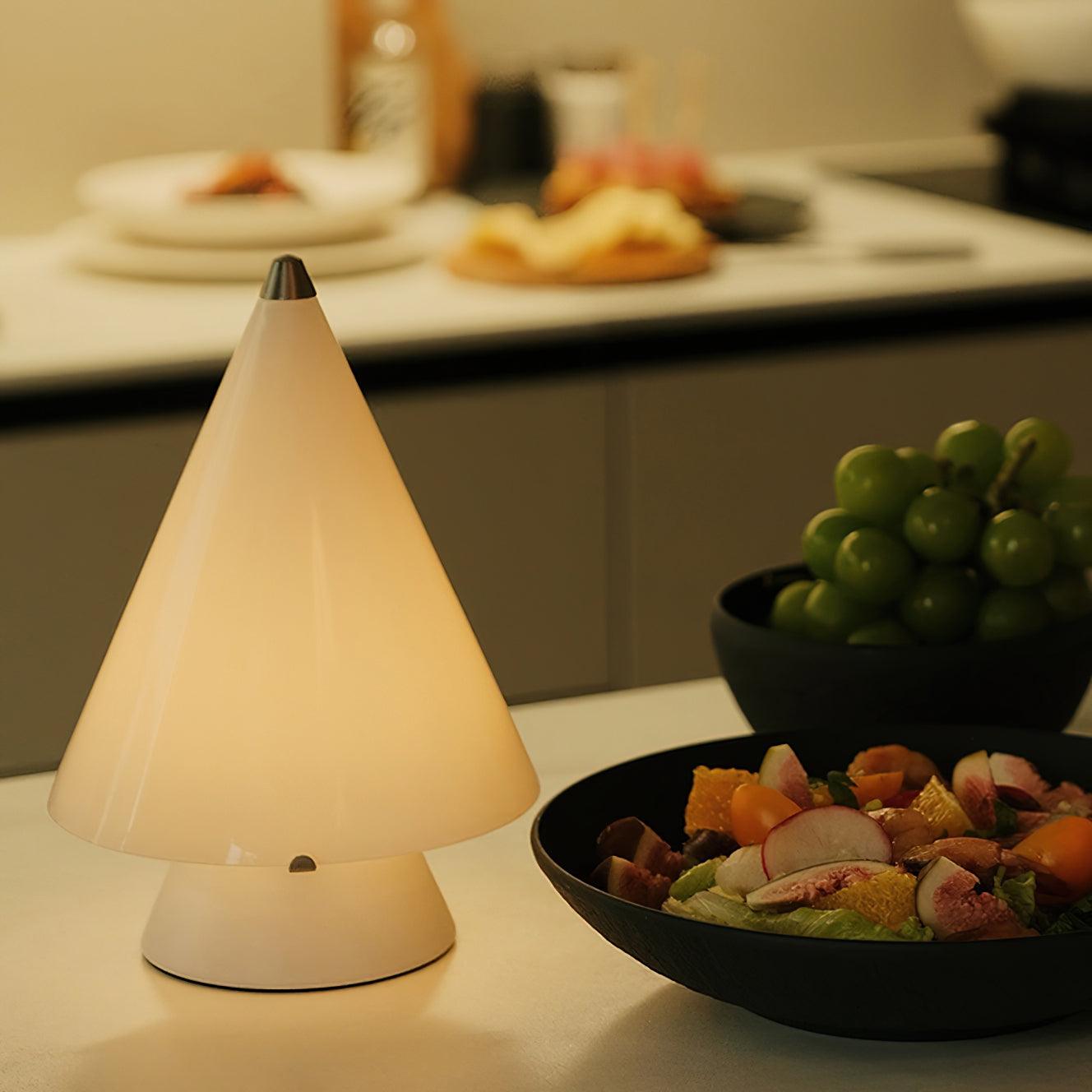 Lrtvin Minimalist Glass Table Lamp-Neutral Decor