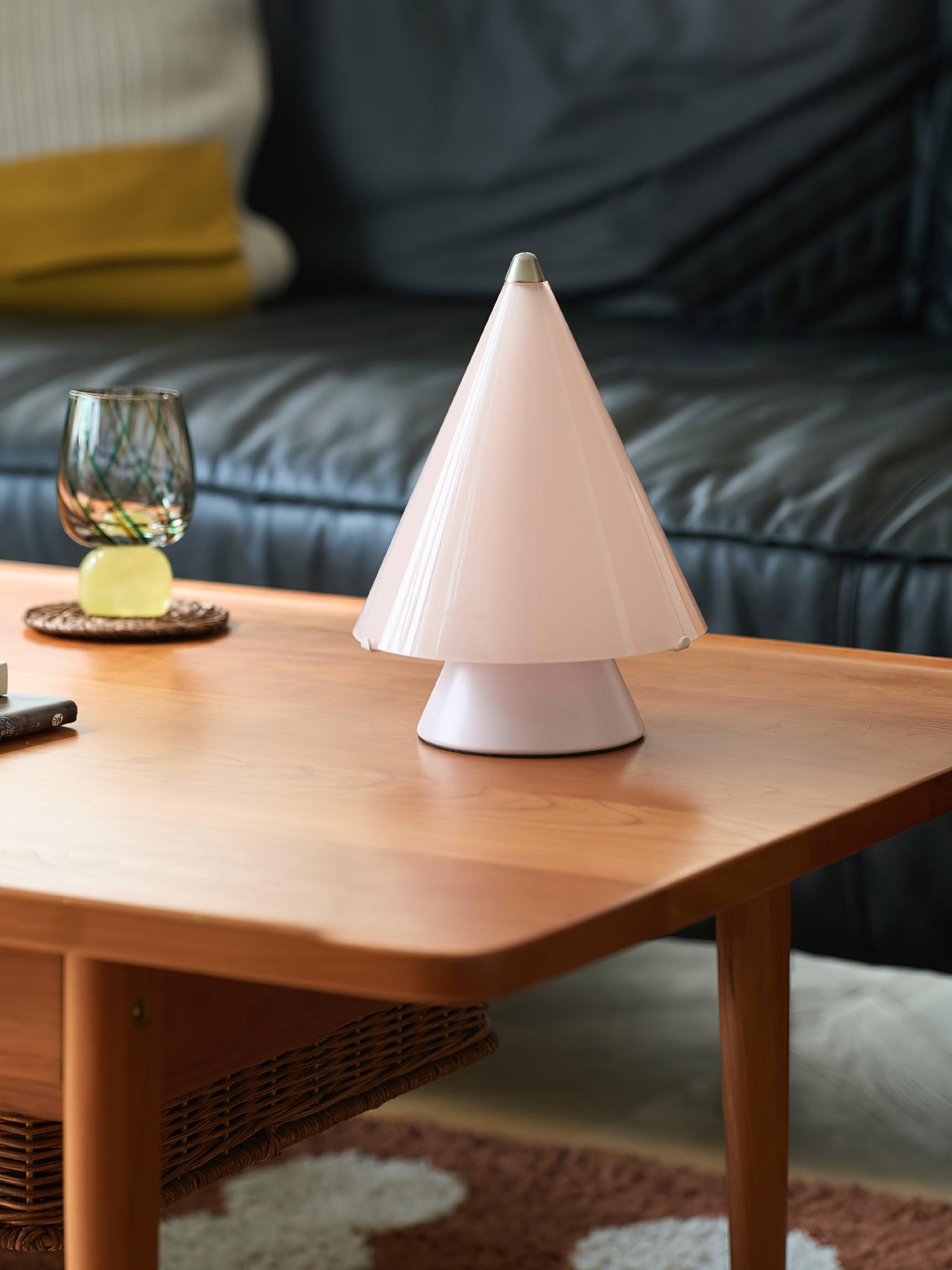 Lrtvin Minimalist Glass Table Lamp-Neutral Decor