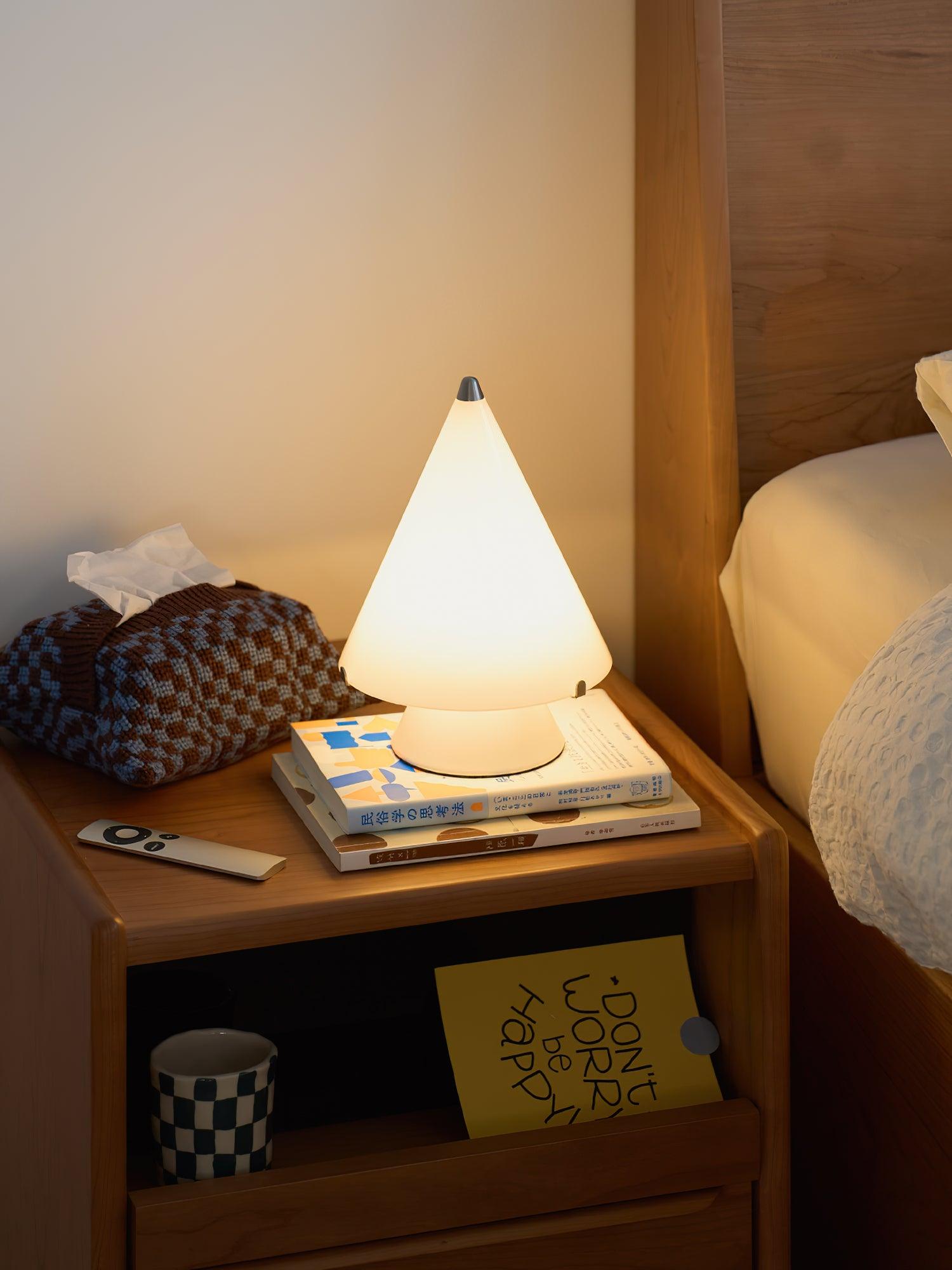 Lrtvin Minimalist Glass Table Lamp-Neutral Decor