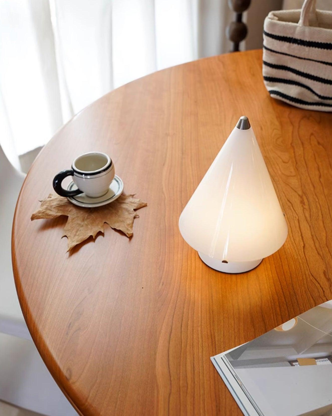 Lrtvin Minimalist Glass Table Lamp-Neutral Decor
