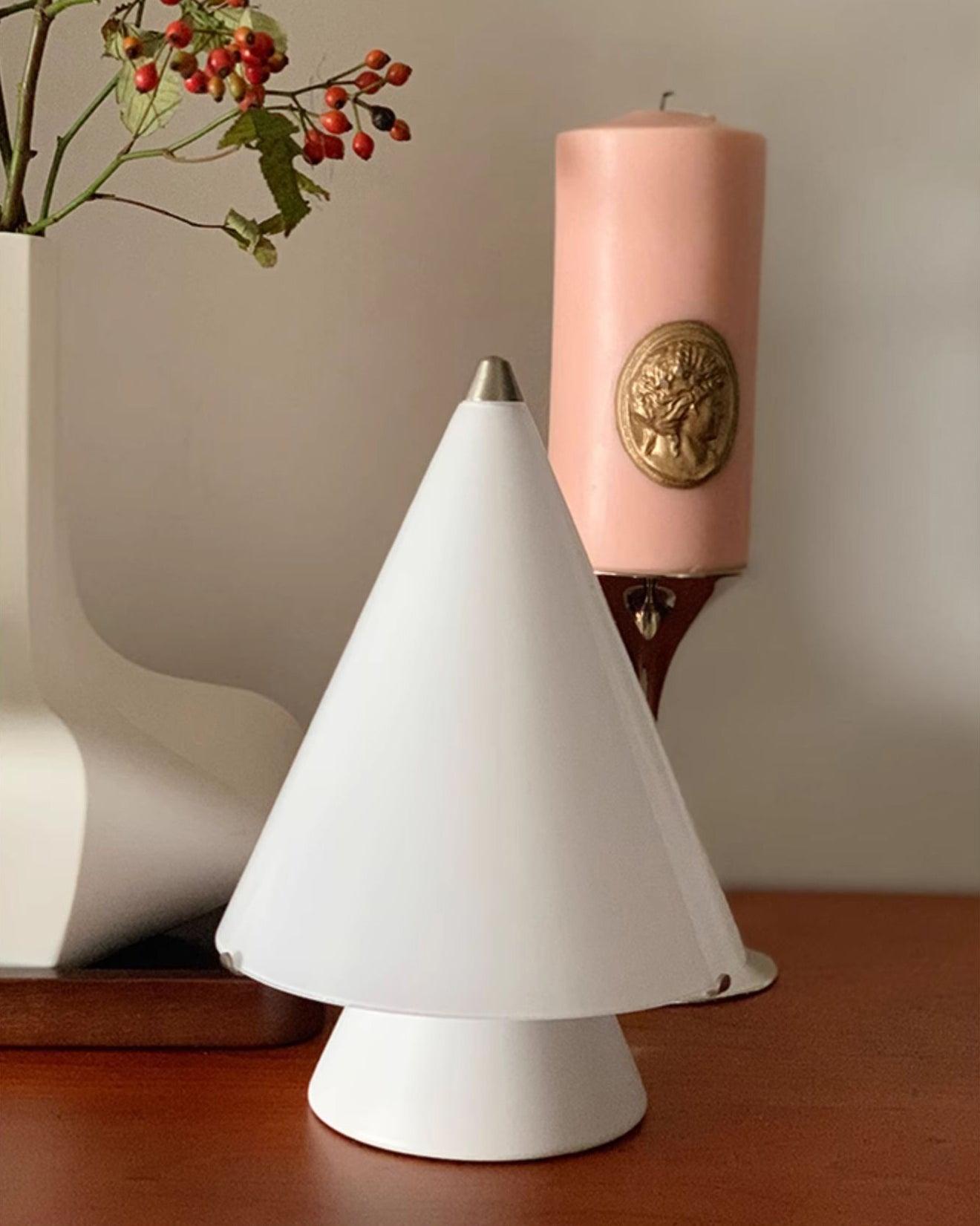 Lrtvin Minimalist Glass Table Lamp-Neutral Decor