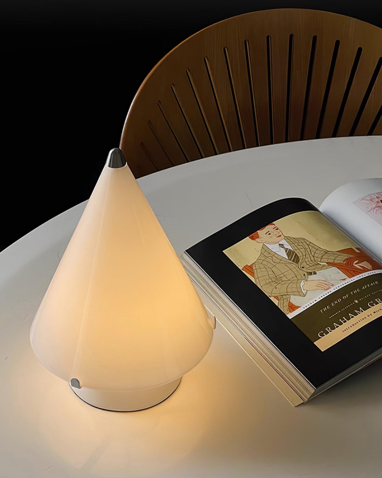 Lrtvin Minimalist Glass Table Lamp-Neutral Decor