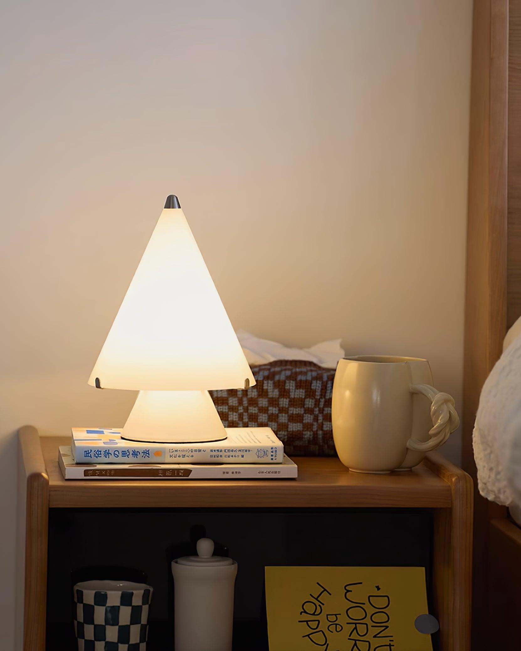 Lrtvin Minimalist Glass Table Lamp-Neutral Decor