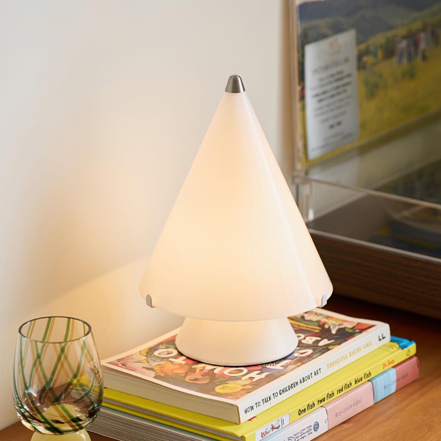 Lrtvin Minimalist Glass Table Lamp-Neutral Decor