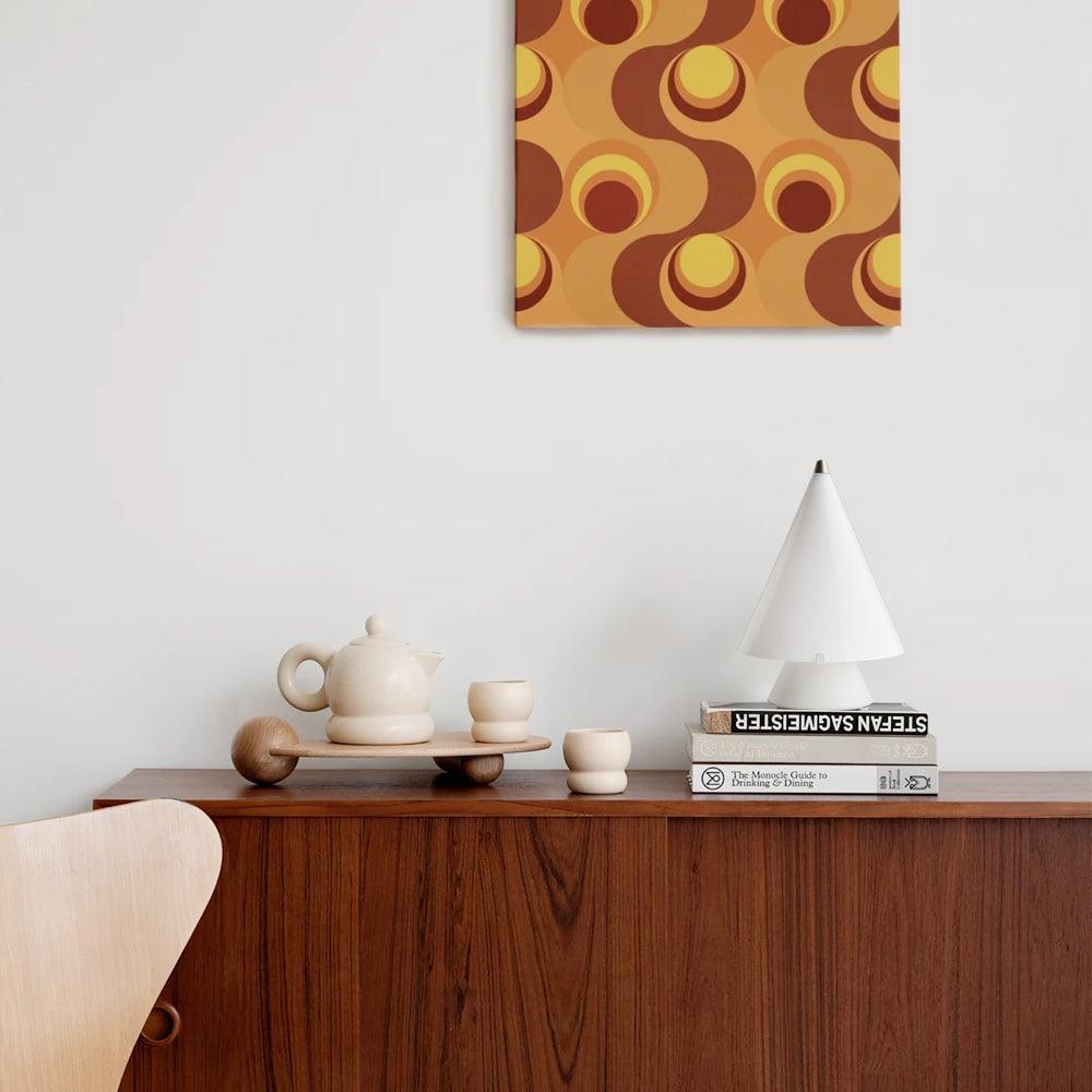 Lrtvin Minimalist Glass Table Lamp-Neutral Decor