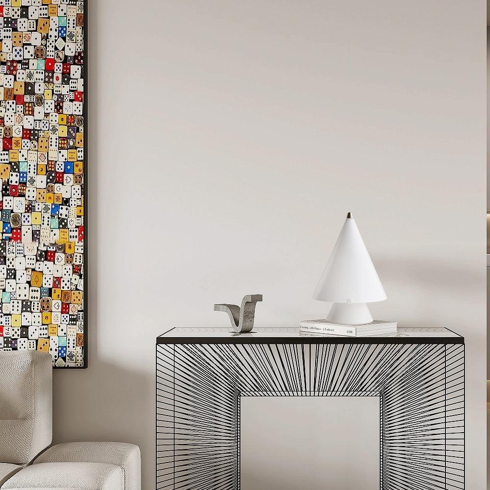 Lrtvin Minimalist Glass Table Lamp-Neutral Decor