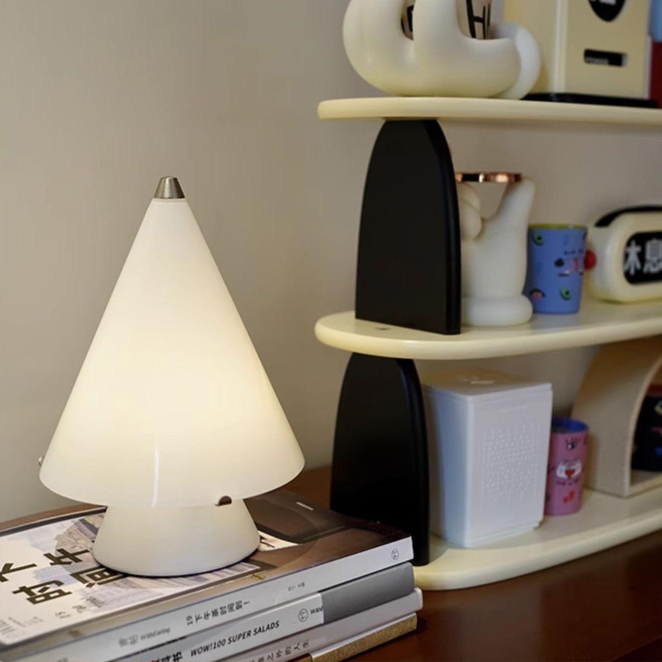 Lrtvin Minimalist Glass Table Lamp-Neutral Decor