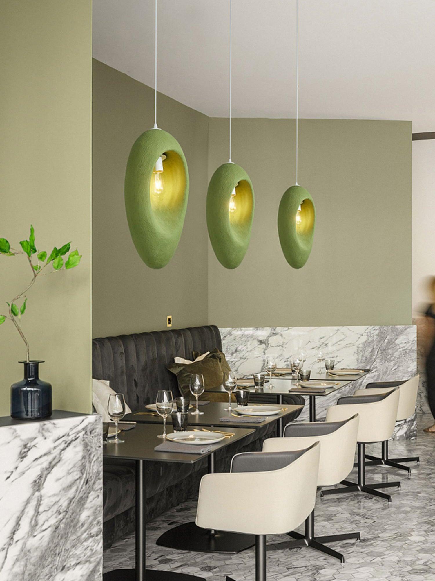 Ulrinara Modern Minimalist Plastic Pendant Light-Neutral Decor