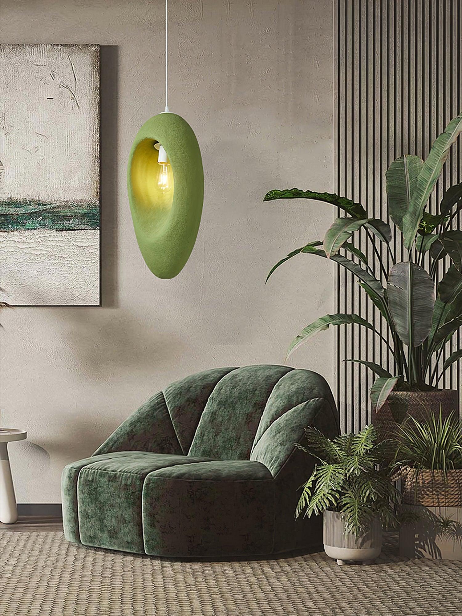 Ulrinara Modern Minimalist Plastic Pendant Light-Neutral Decor