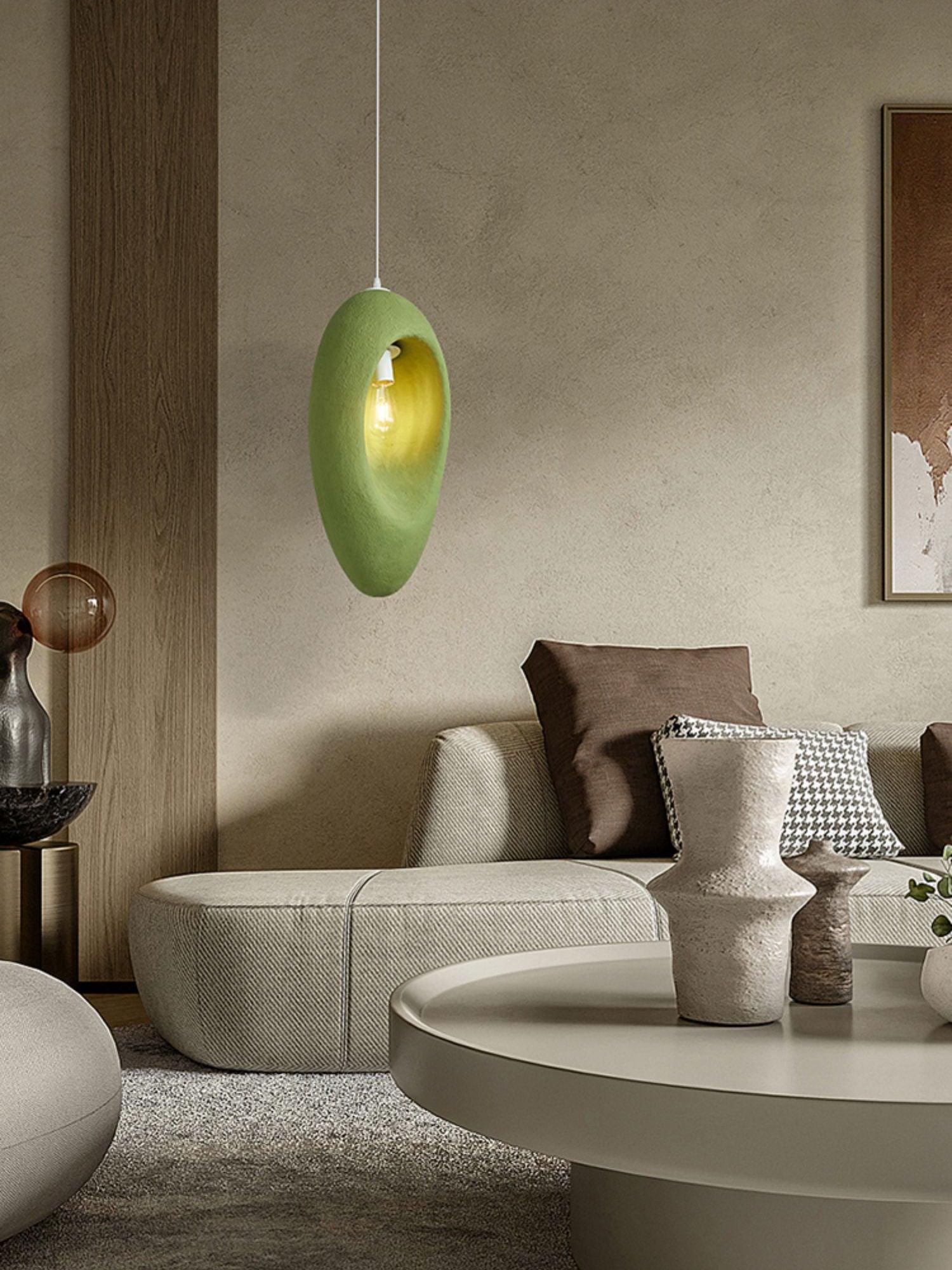 Ulrinara Modern Minimalist Plastic Pendant Light-Neutral Decor