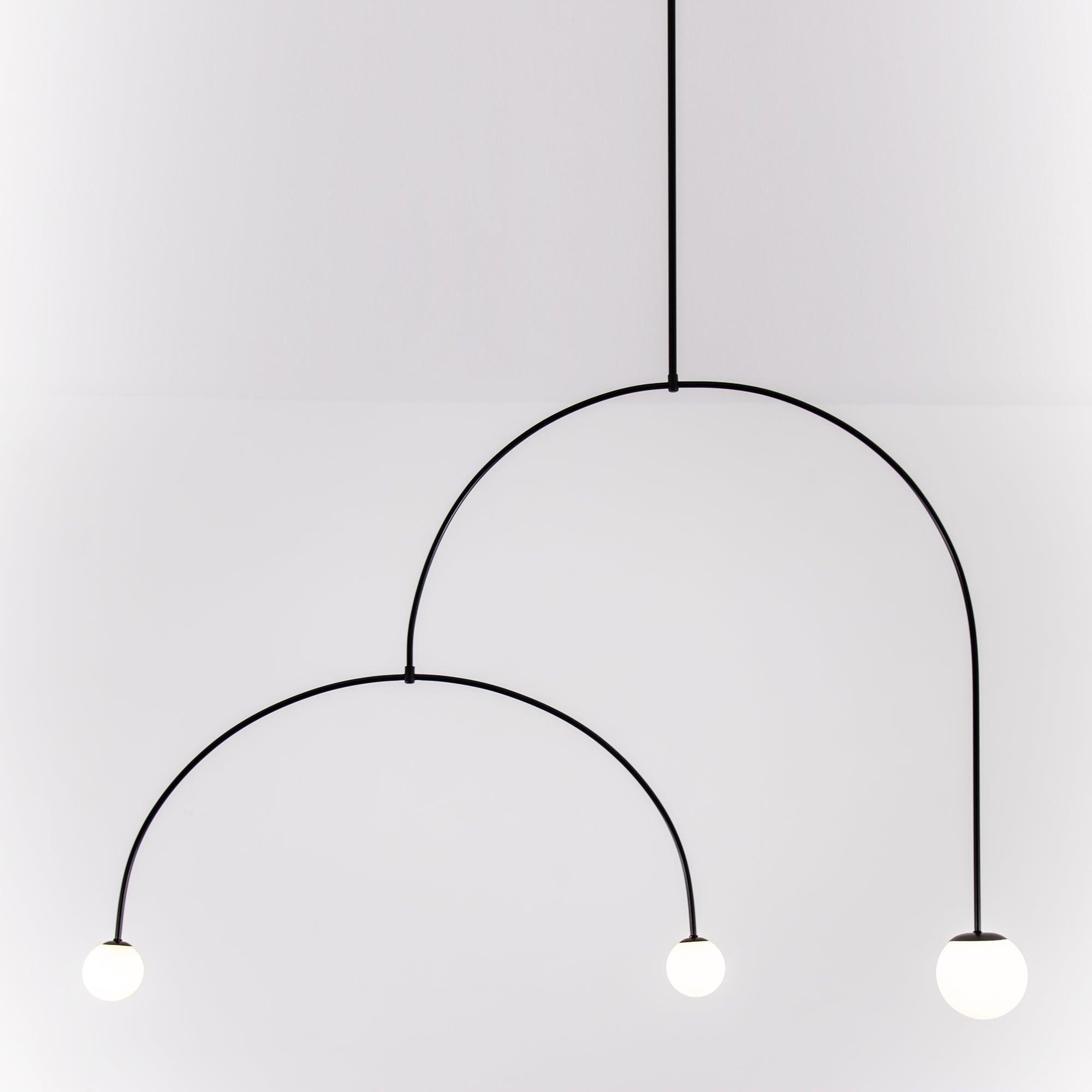 Lustra Chandelier Mobile Black Minimalist-Neutral Decor
