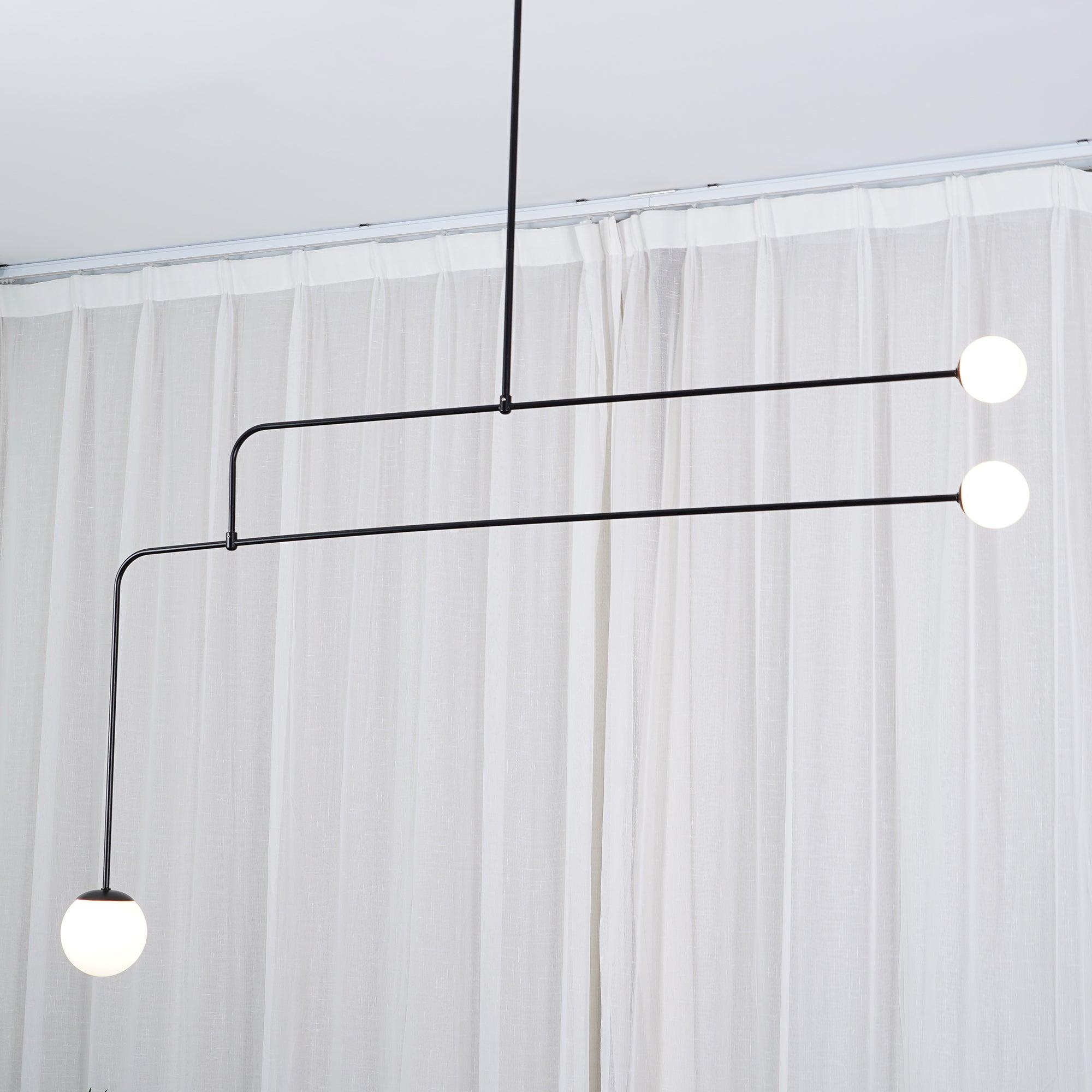 Lustra Chandelier Mobile Black Minimalist-Neutral Decor