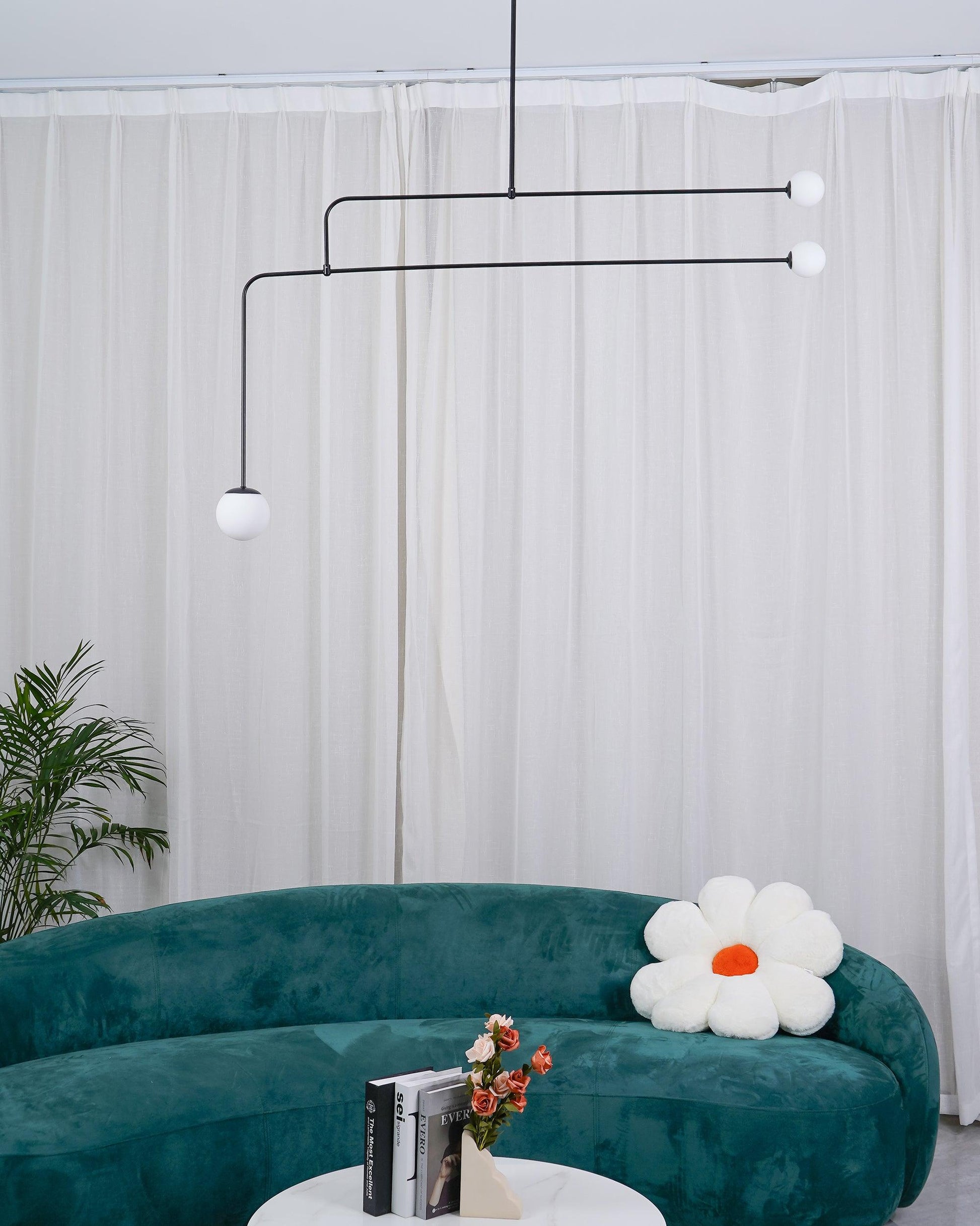 Lustra Chandelier Mobile Black Minimalist-Neutral Decor