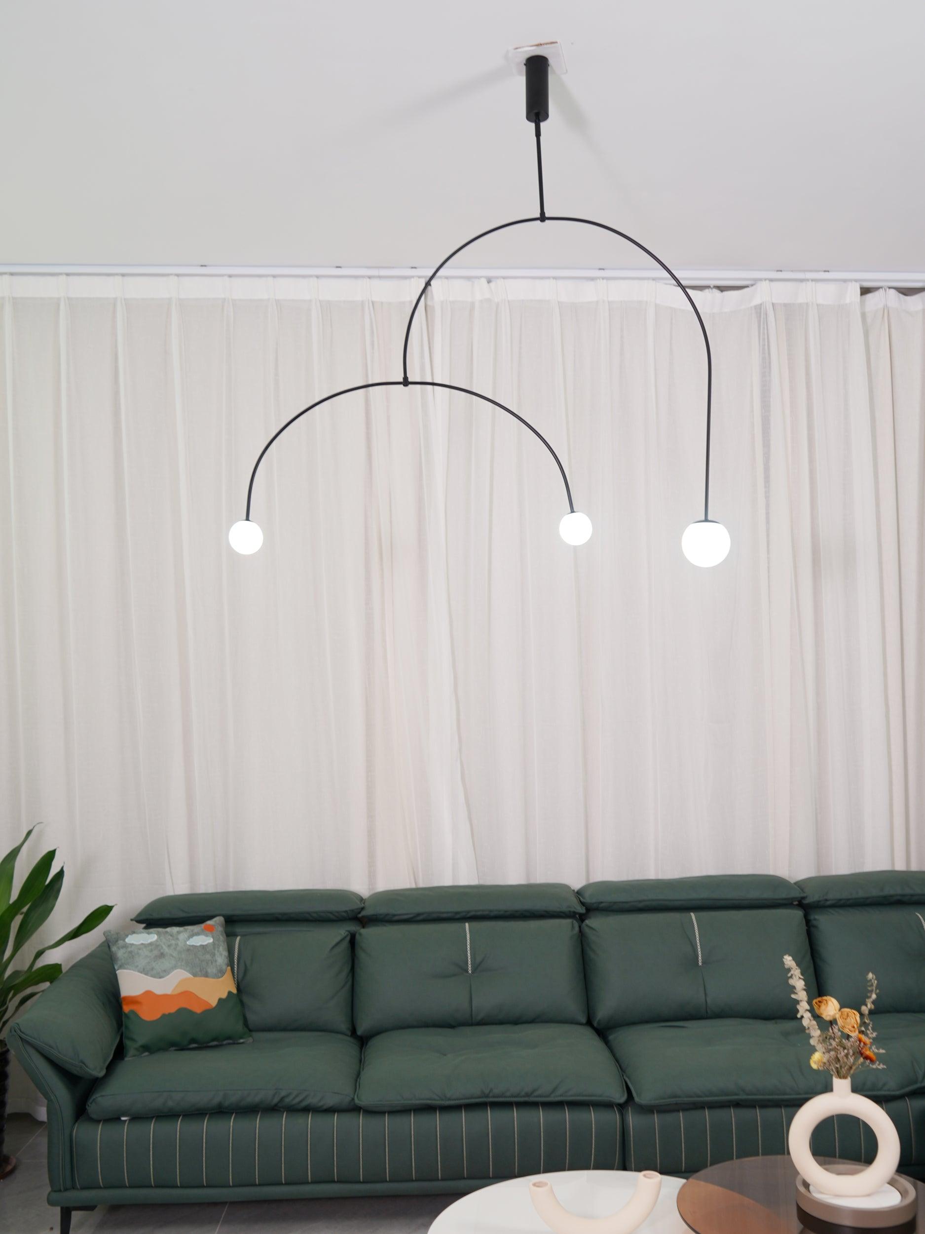 Lustra Chandelier Mobile Black Minimalist-Neutral Decor