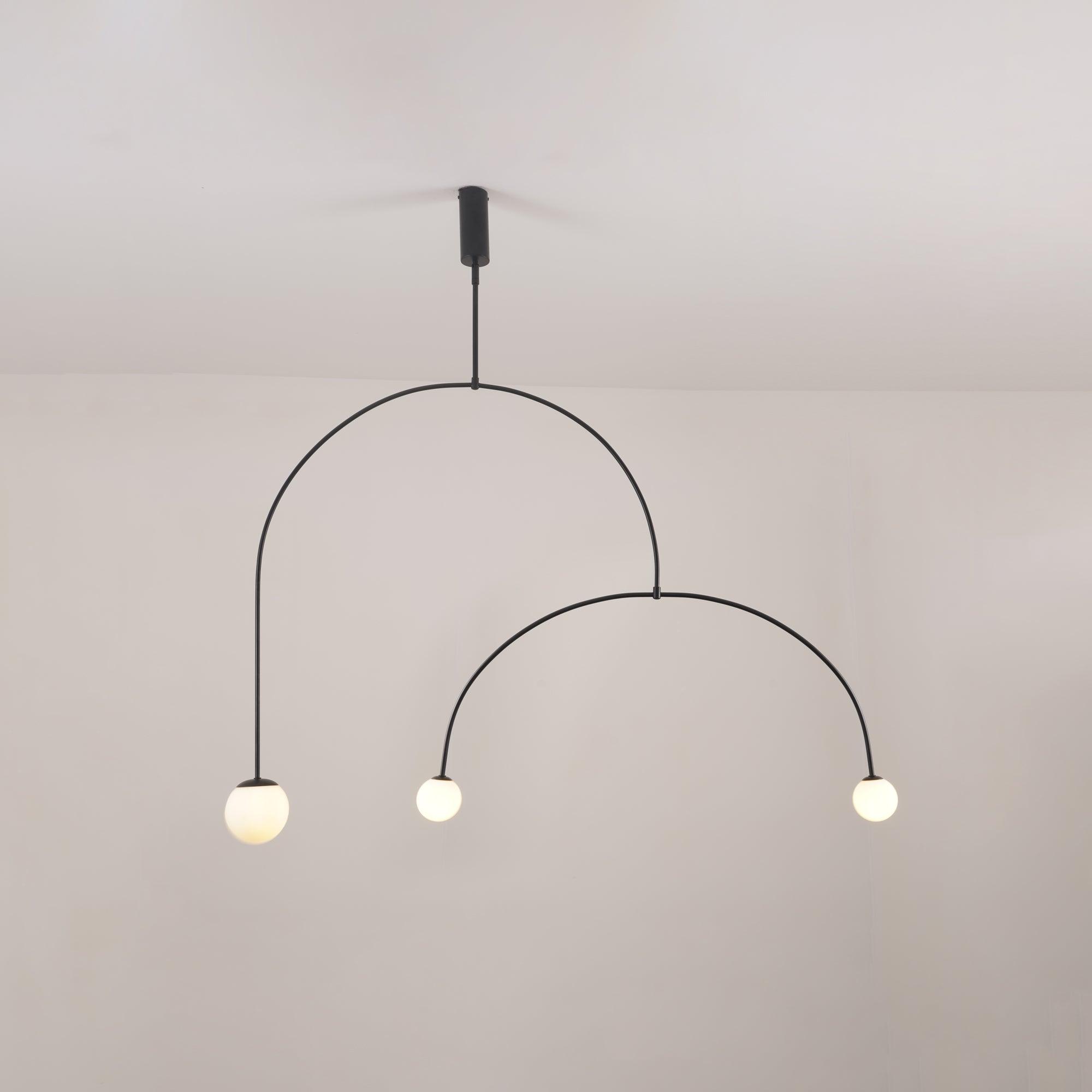 Lustra Chandelier Mobile Black Minimalist-Neutral Decor