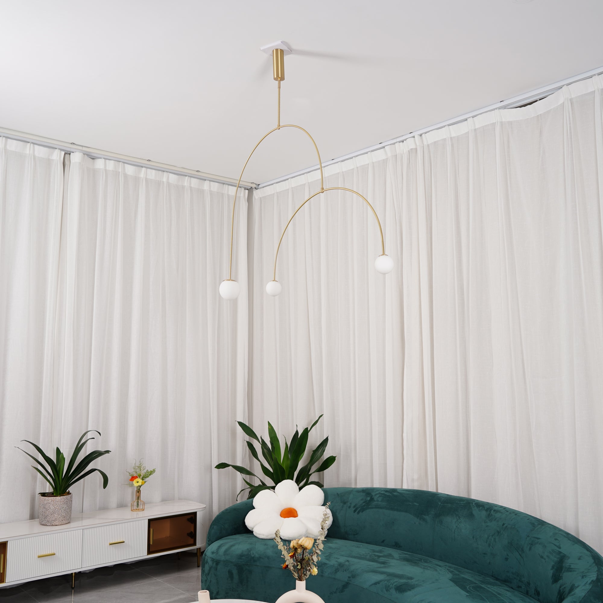 Lustra Chandelier Mobile Black Minimalist-Neutral Decor
