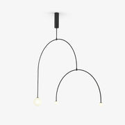 Lustra Chandelier Mobile Black Minimalist-Neutral Decor