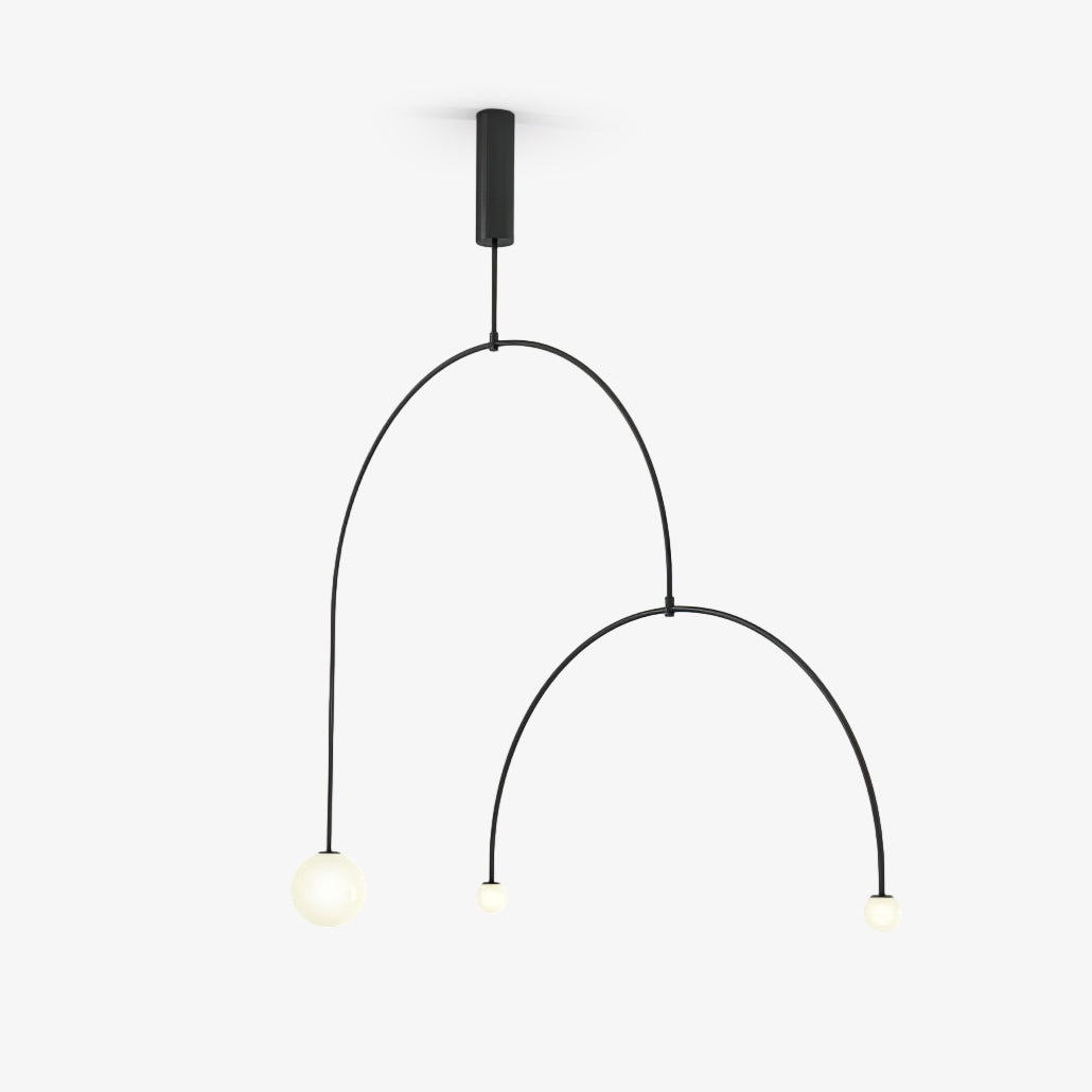 Lustra Chandelier Mobile Black Minimalist-Neutral Decor