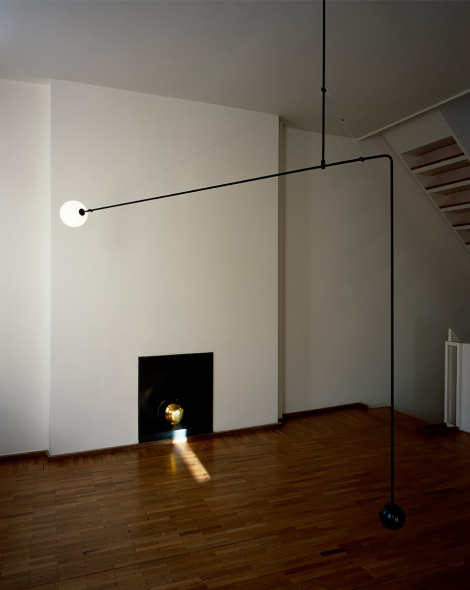 Lustra Chandelier Mobile Black Minimalist-Neutral Decor