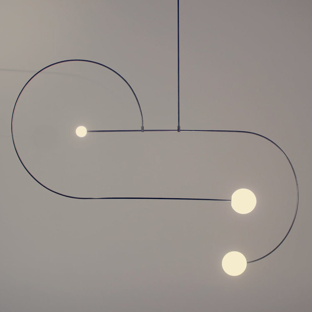 Lustra Chandelier Mobile Black Minimalist-Neutral Decor