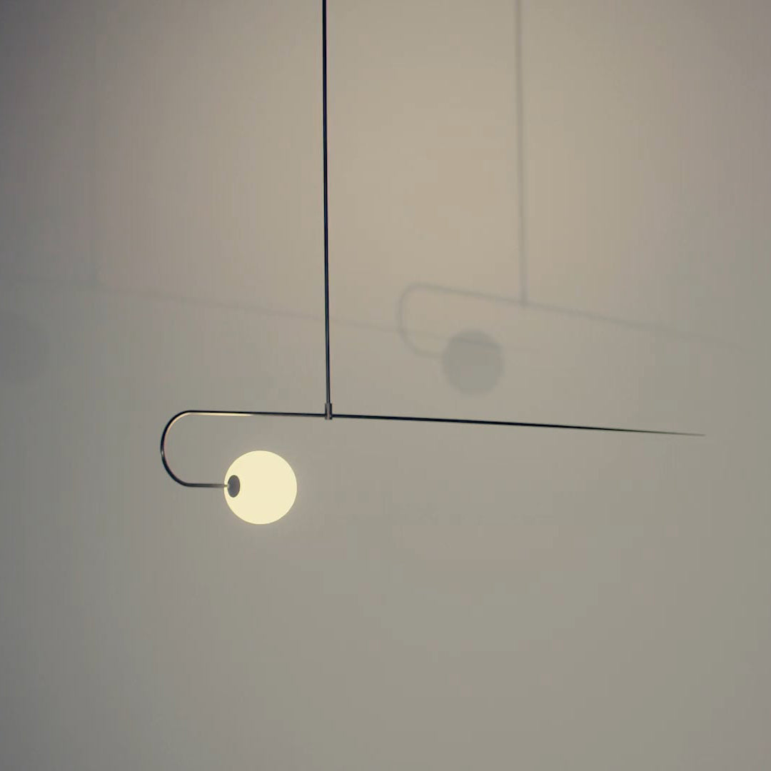 Lustra Chandelier Mobile Black Minimalist-Neutral Decor