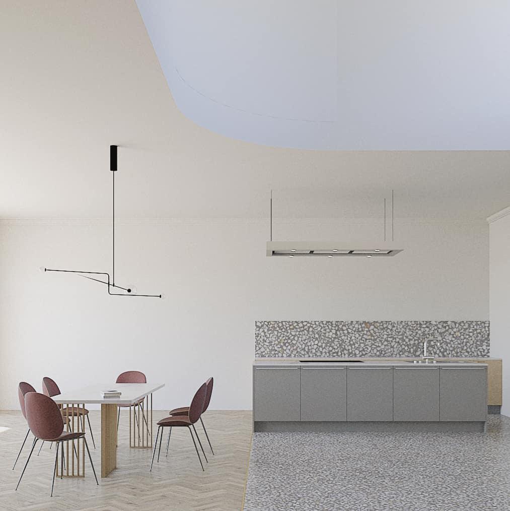 Lustra Chandelier Mobile Black Minimalist-Neutral Decor