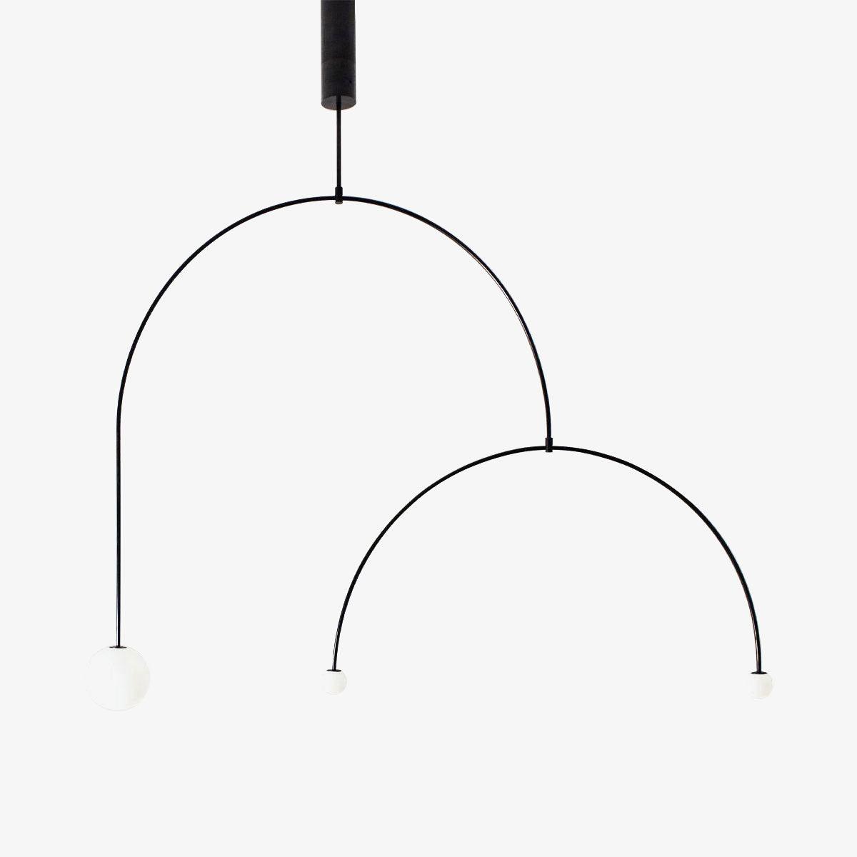 Lustra Chandelier Mobile Black Minimalist-Neutral Decor